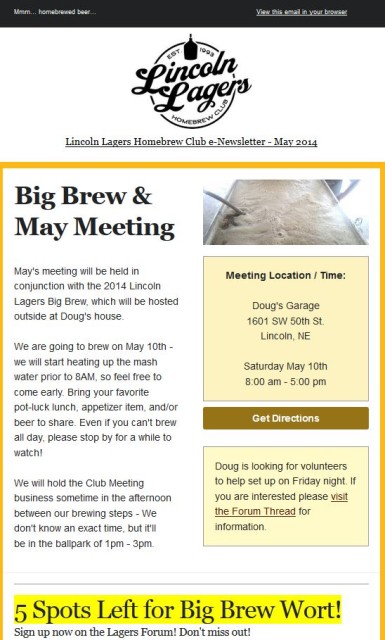 May2014 Lagers News